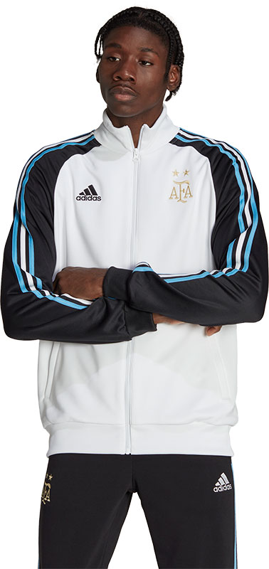 Adidas Argentinië DNA Trainingsjack 2022-2024 Wit Zwart